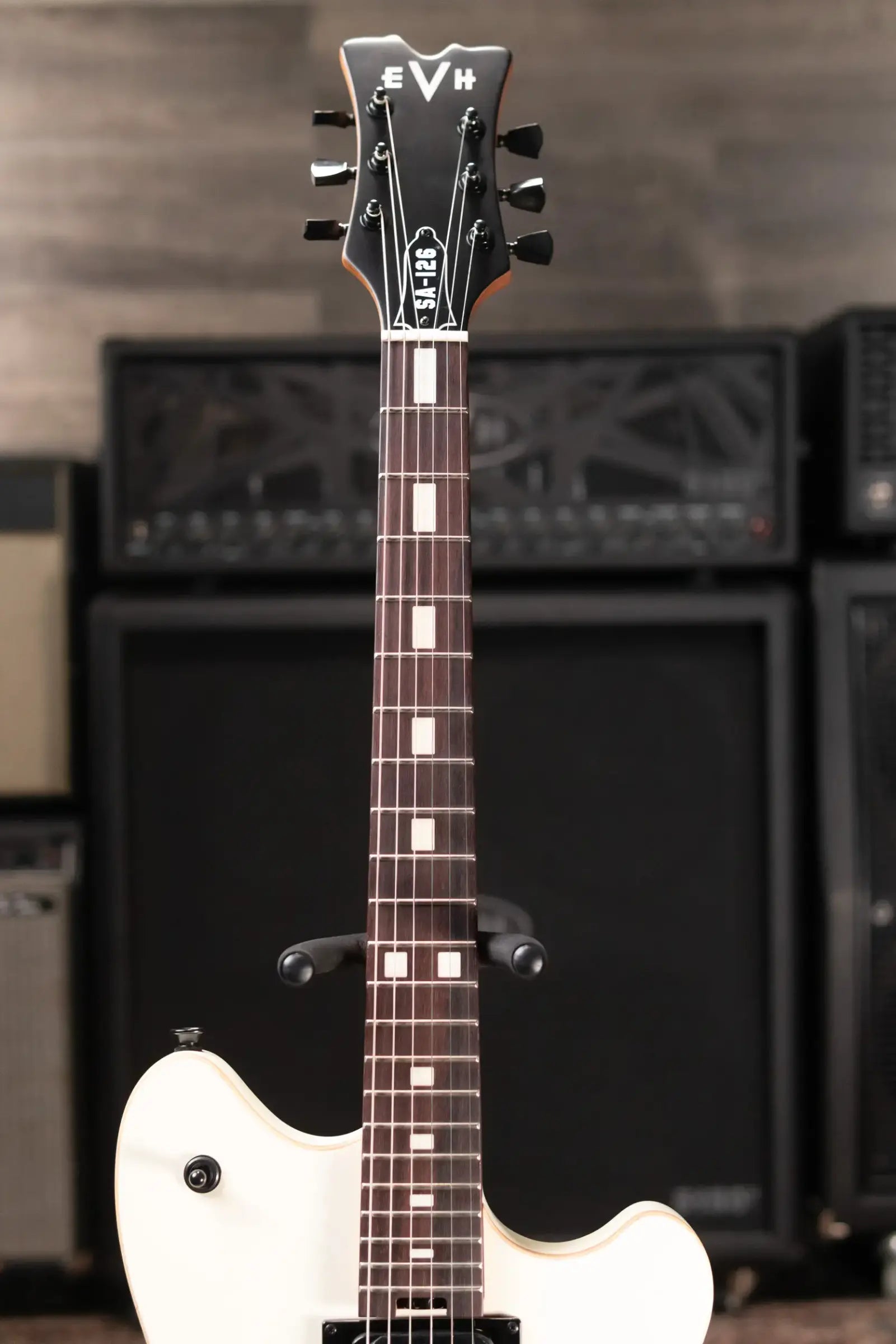EVH SA-126 Standard Semi-Hollow Electric Guitar - Satin Vintage White