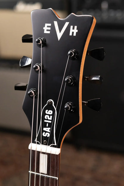 EVH SA-126 Standard Semi-Hollow Electric Guitar - Satin Vintage White - Demo