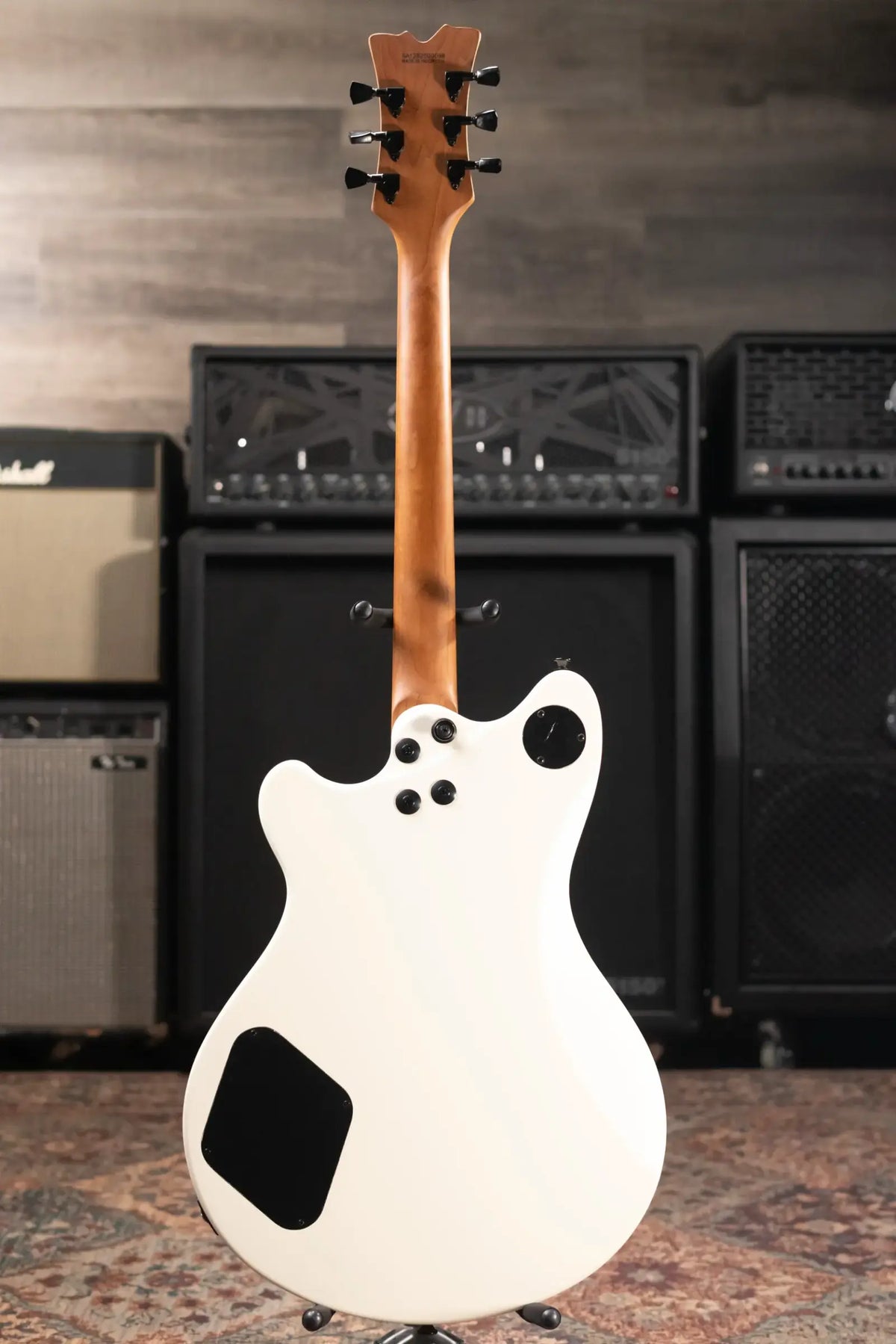 EVH SA-126 Standard Semi-Hollow Electric Guitar - Satin Vintage White - Demo