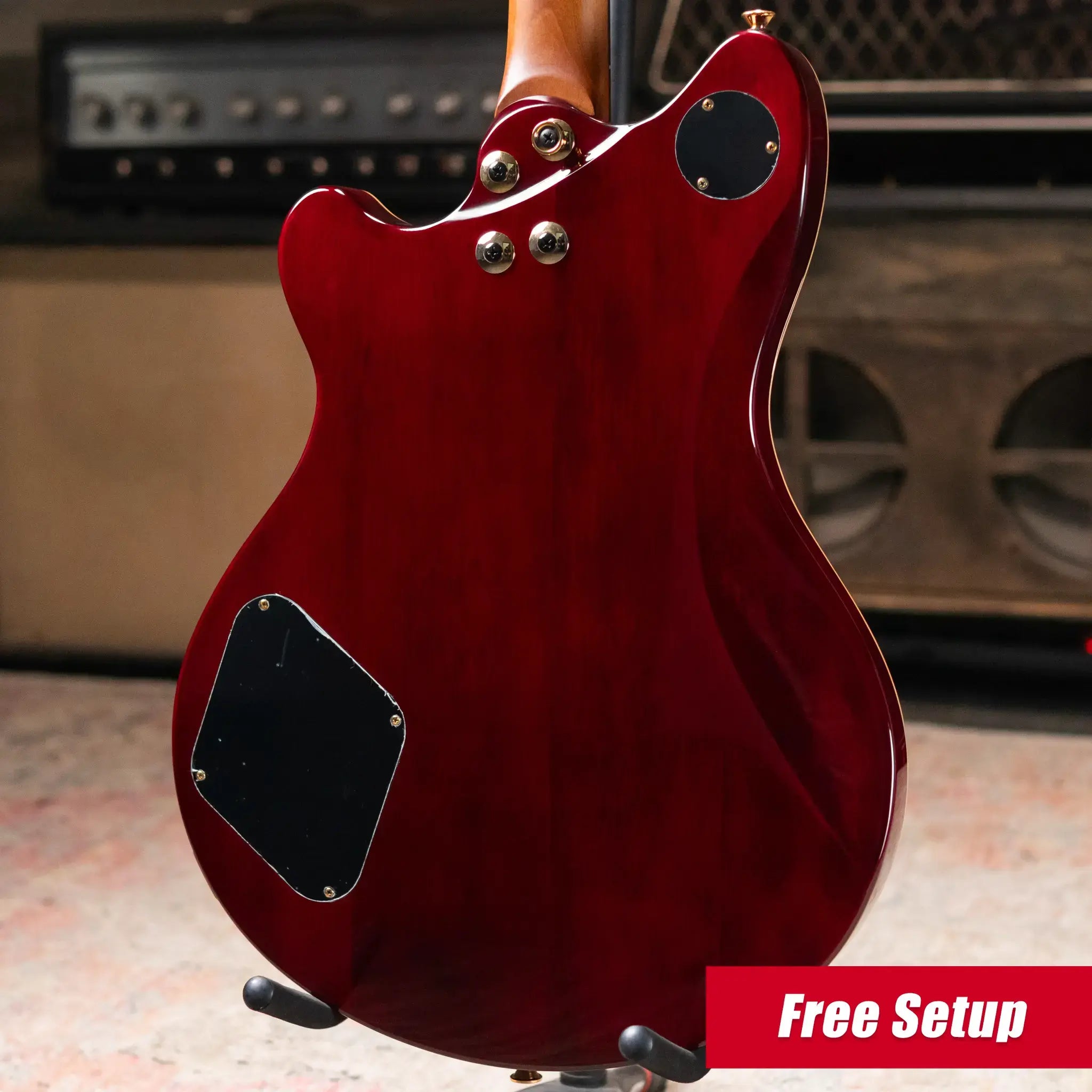 EVH SA-126 Standard Semi-Hollow Electric Guitar - Wine Red