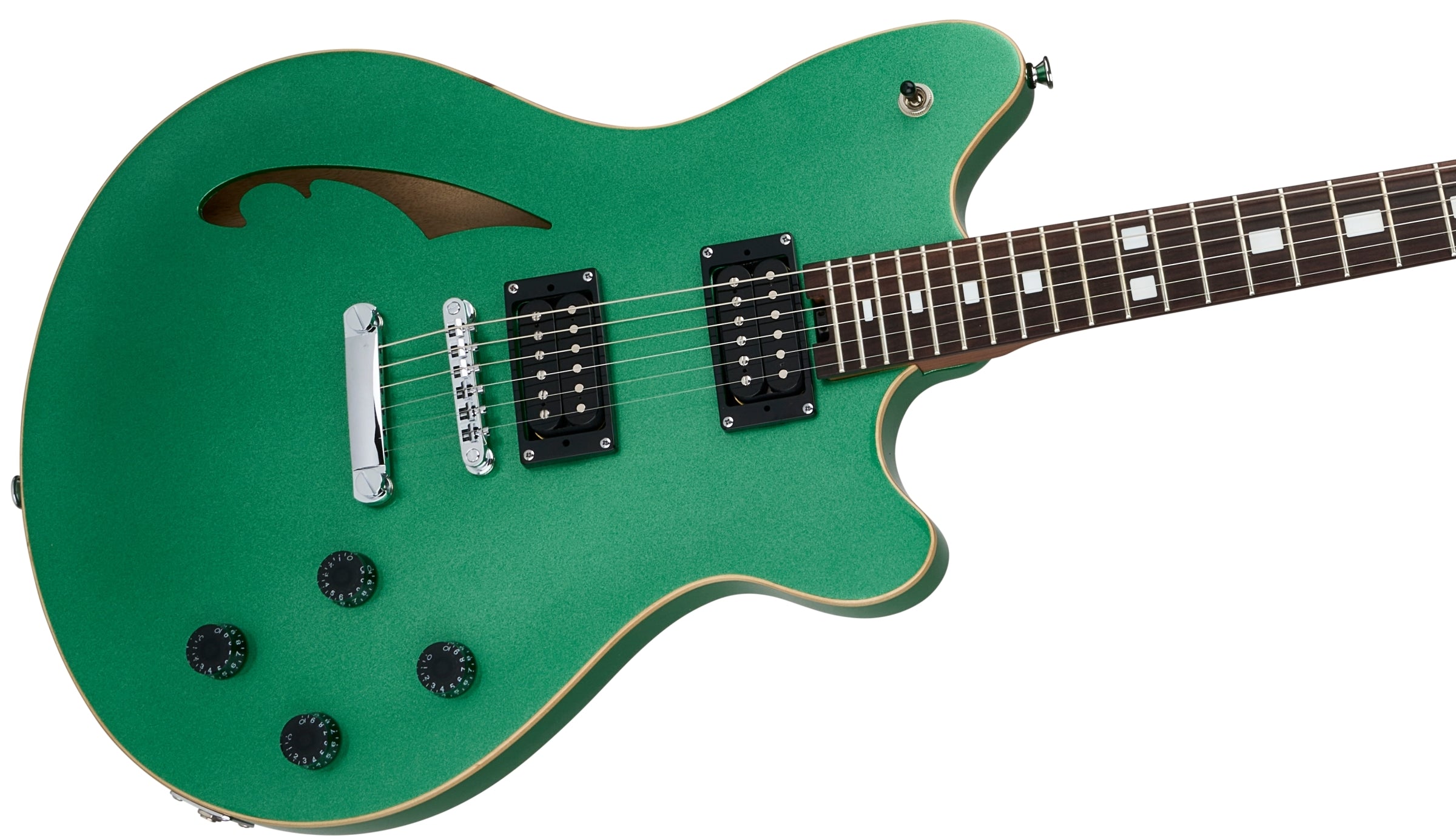 EVH SA-126 Standard Semi-Hollowbody Electric Guitar - Pelham Green