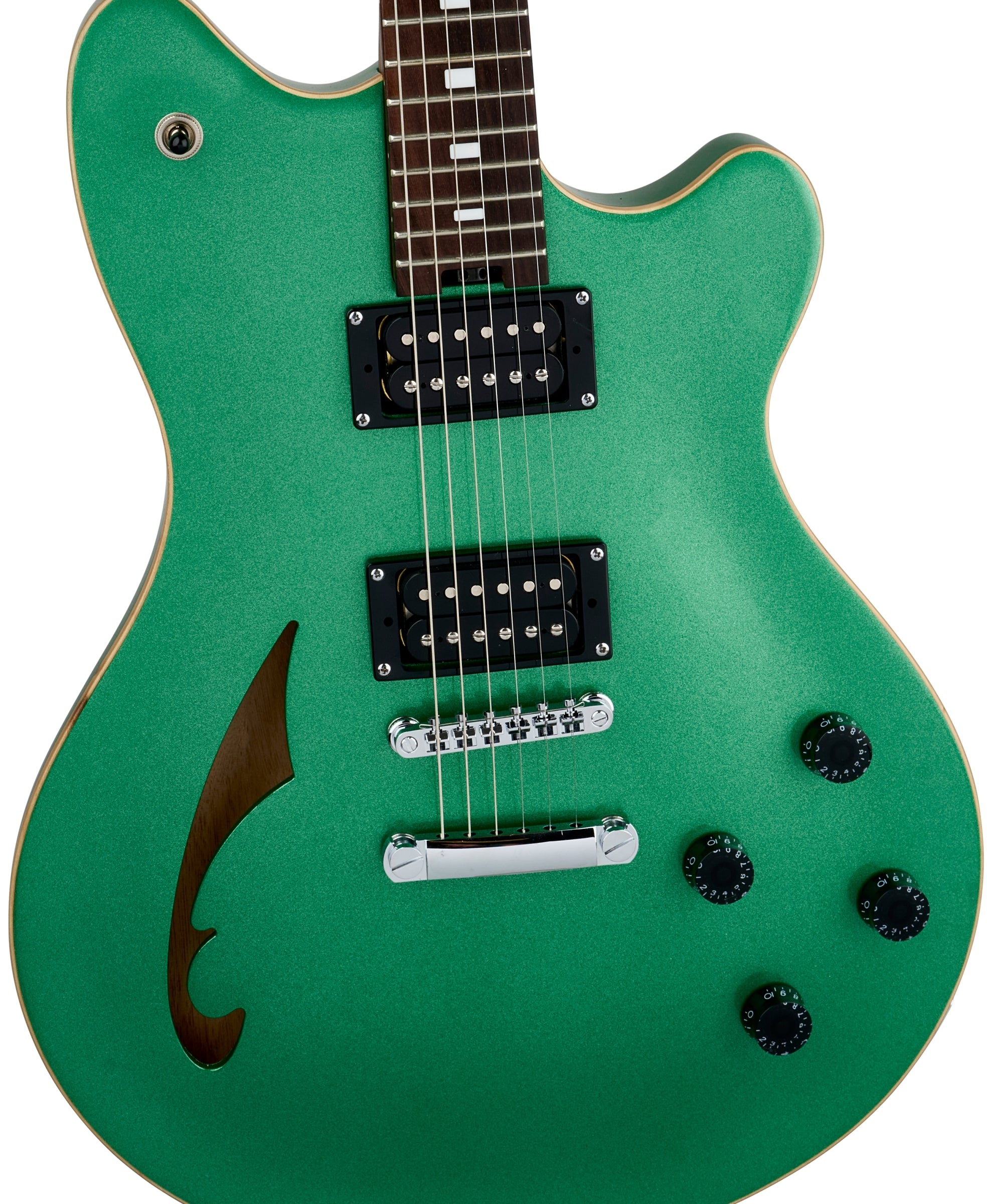 EVH SA-126 Standard Semi-Hollowbody Electric Guitar - Pelham Green