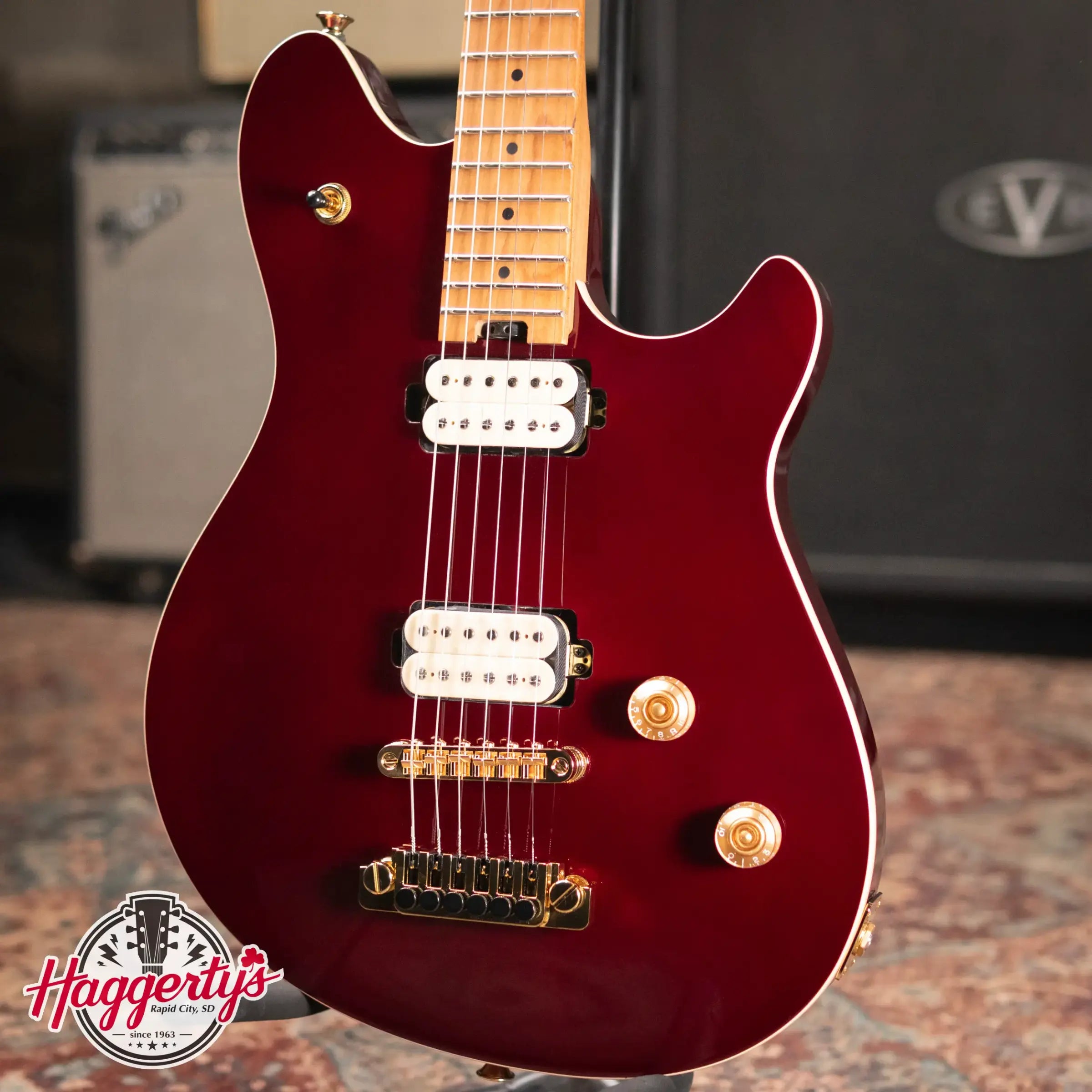 EVH Wolfgang Special TOM Electric Guitar, Baked Maple Fingerboard - Oxblood