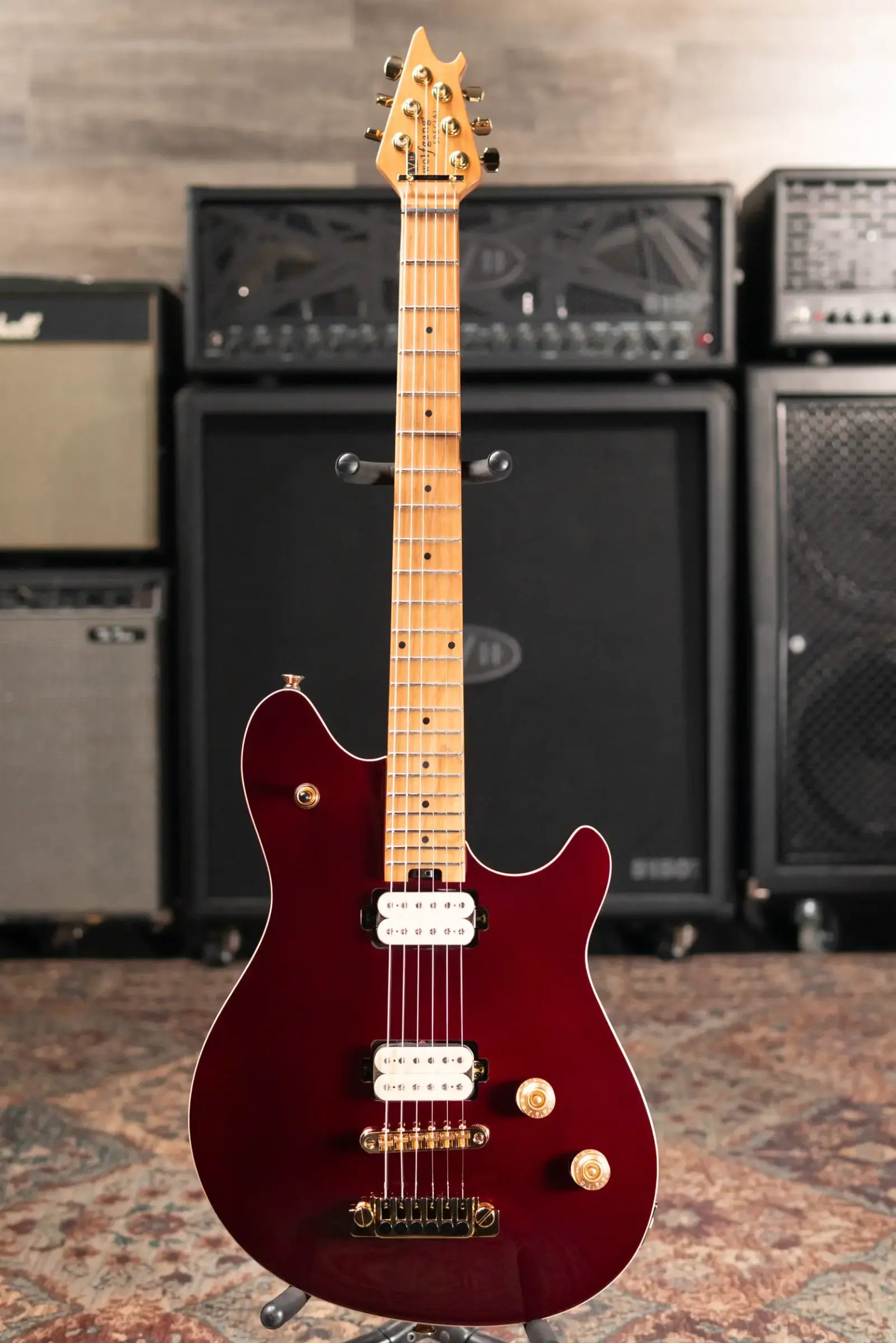 EVH Wolfgang Special TOM Electric Guitar, Baked Maple Fingerboard - Oxblood - Demo Model