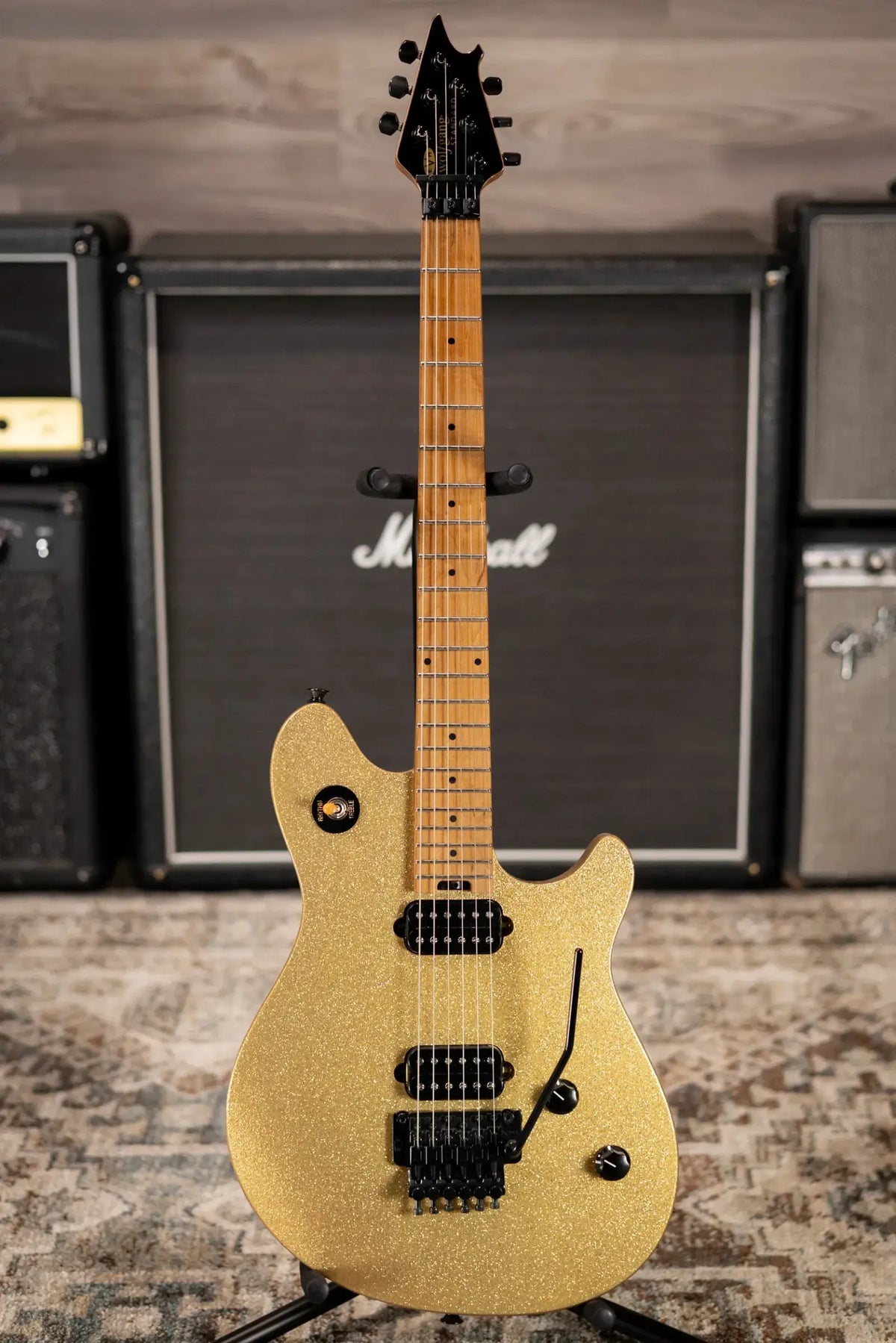 EVH Wolfgang Standard Electric Guitar - Gold Sparkle - with Epiphone Gig Bag - Used
