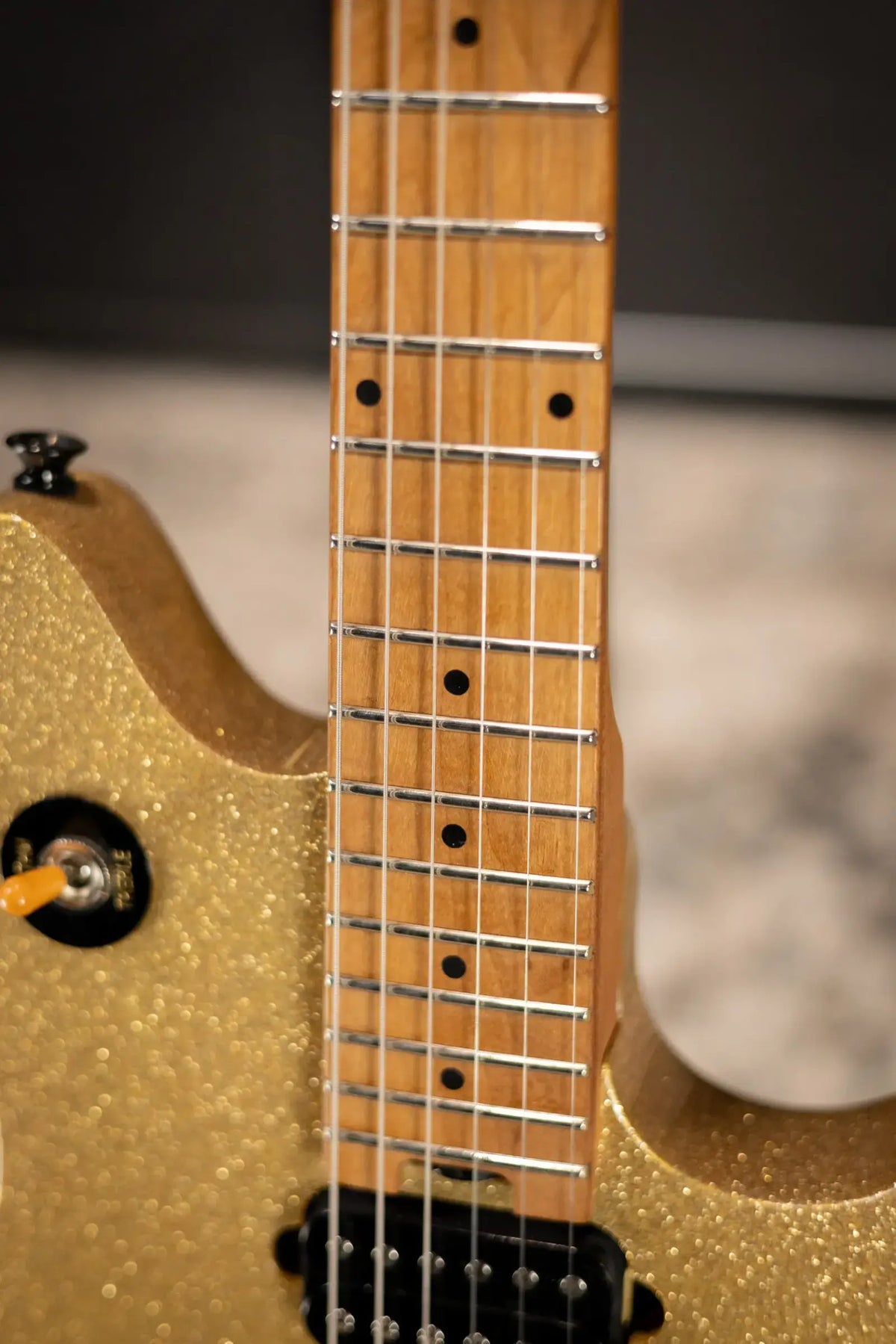 EVH Wolfgang Standard Electric Guitar - Gold Sparkle - with Epiphone Gig Bag - Used