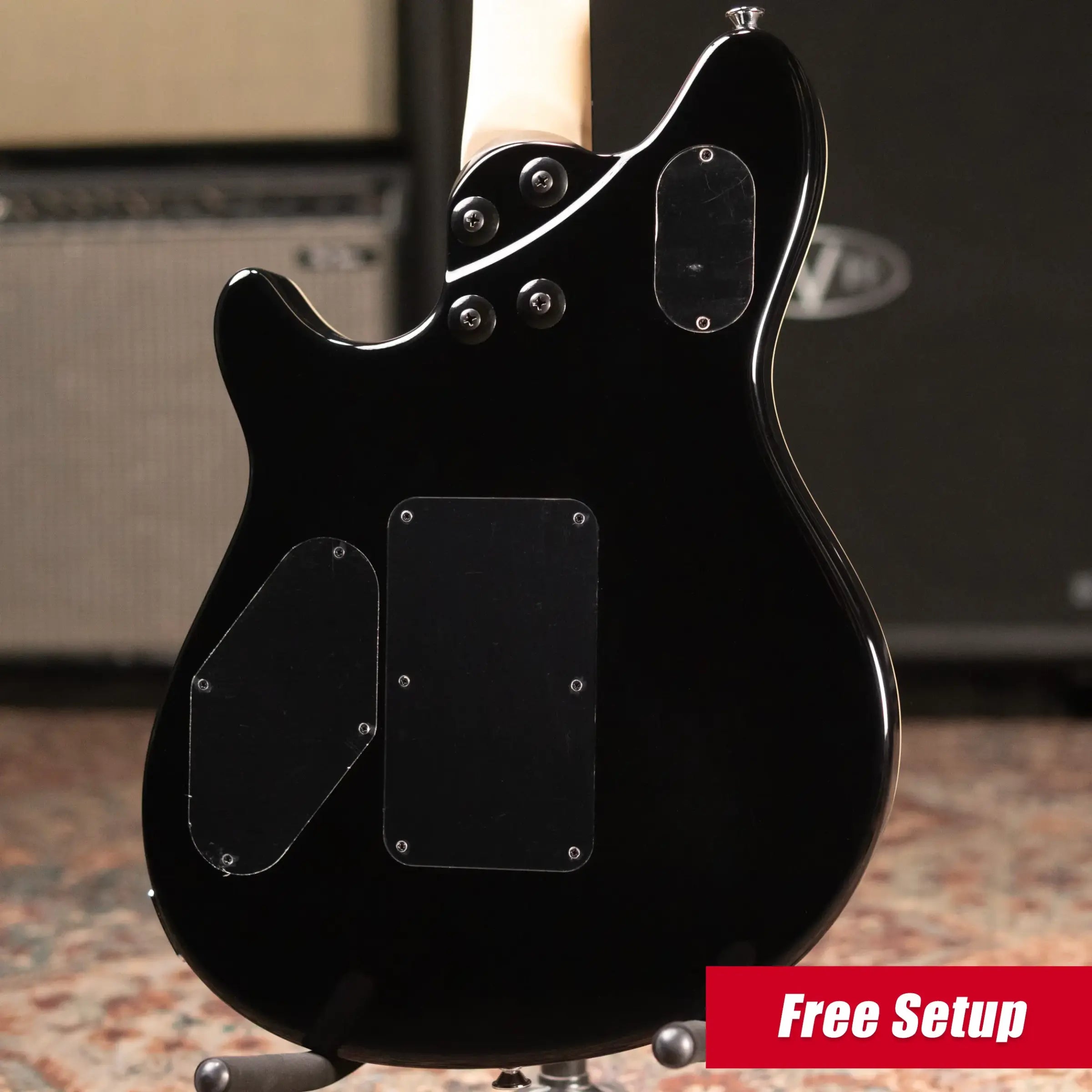 EVH Custom Shop USA Wolfgang Electric Guitar - 5A Flamed Maple 3-Tone Sunburst with Hardshell Case