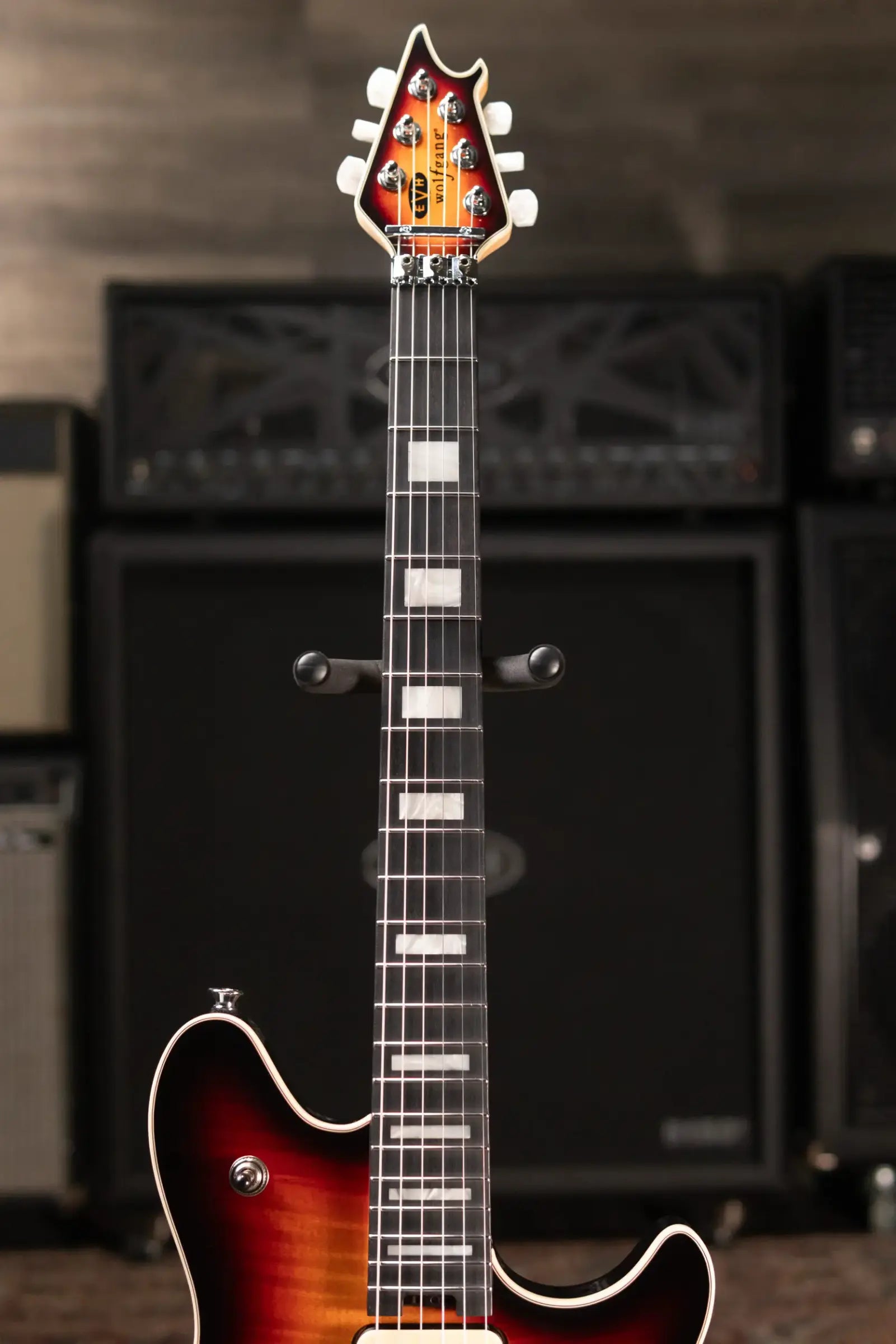 EVH Custom Shop USA Wolfgang Electric Guitar - 5A Flamed Maple 3-Tone Sunburst with Hardshell Case