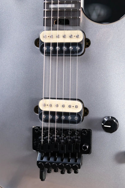 EVH Wolfgang USA Electric Guitar - Silver with Hardshell Case