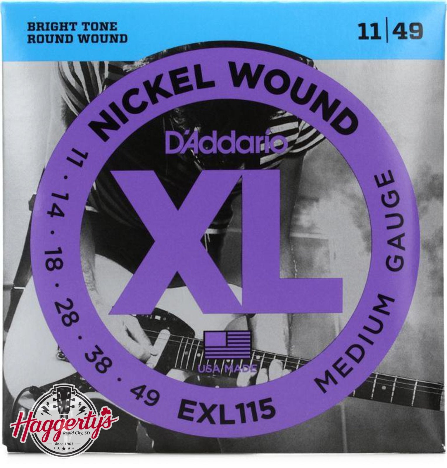 D'Addario EXL115 Electric Guitar Strings 11-49