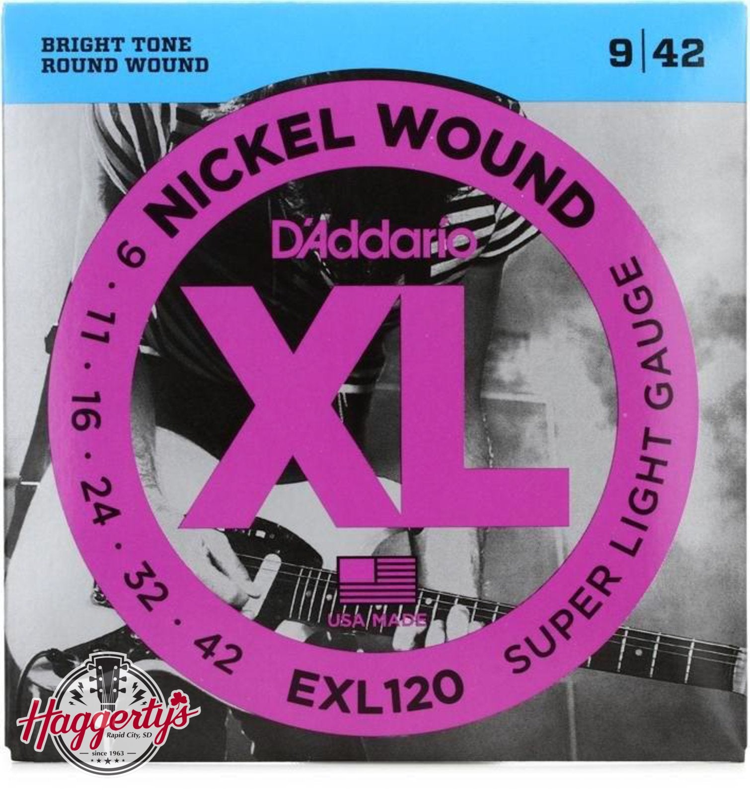 D'Addario EXL120 Electric Guitar Strings 9-42