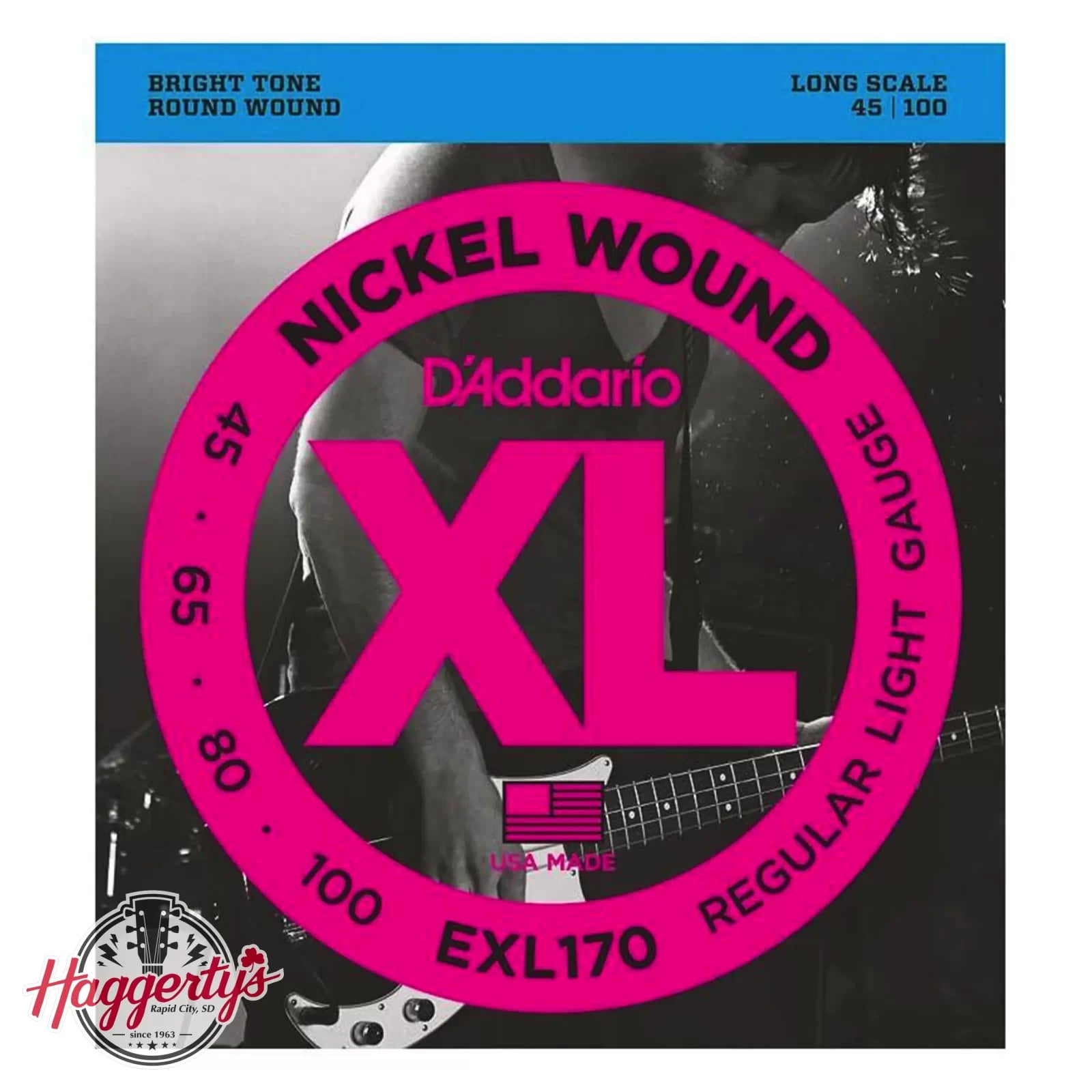 D'Addario EXL170 Bass Guitar Strings 45-100