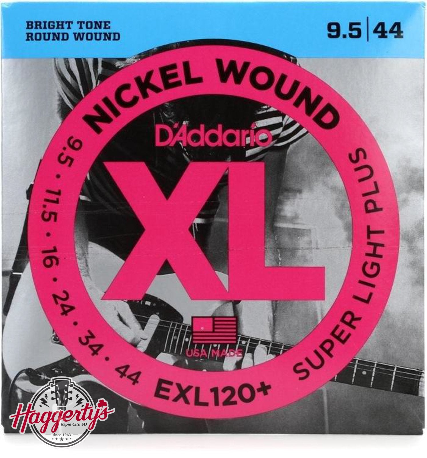 D'Addario EXL120+ Electric Guitar Strings 9.5-44