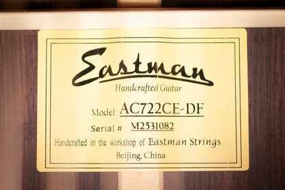 Eastman AC722CE-DF Grand Auditorium Acoustic/Electric Guitar - Dakota Fade with Hardshell Case