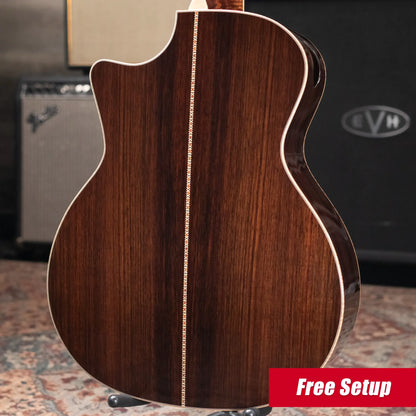 Eastman AC822CE-FF Fan Fret Grand Auditorium Acoustic/Electric Guitar with Hardshell Case