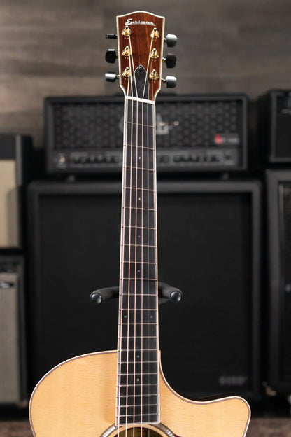Eastman AC822CE-FF Fan Fret Grand Auditorium Acoustic/Electric Guitar with Hardshell Case