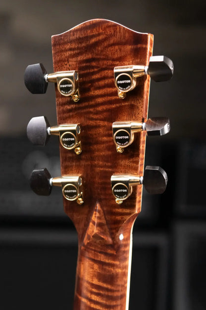 Eastman AC822CE-FF Fan Fret Grand Auditorium Acoustic/Electric Guitar with Hardshell Case