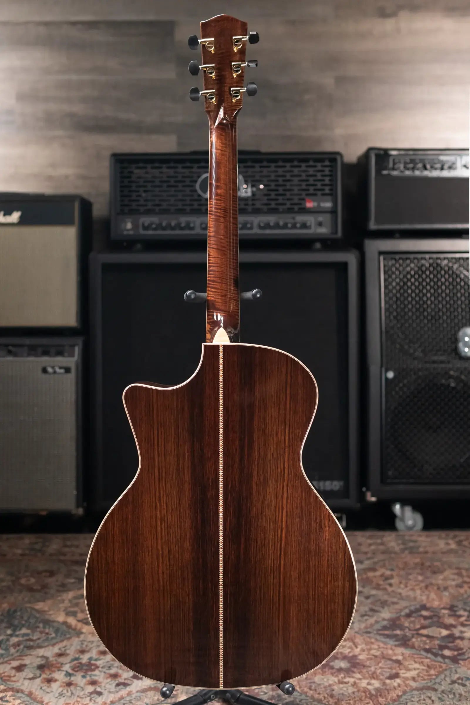 Eastman AC822CE-FF Fan Fret Grand Auditorium Acoustic/Electric Guitar with Hardshell Case