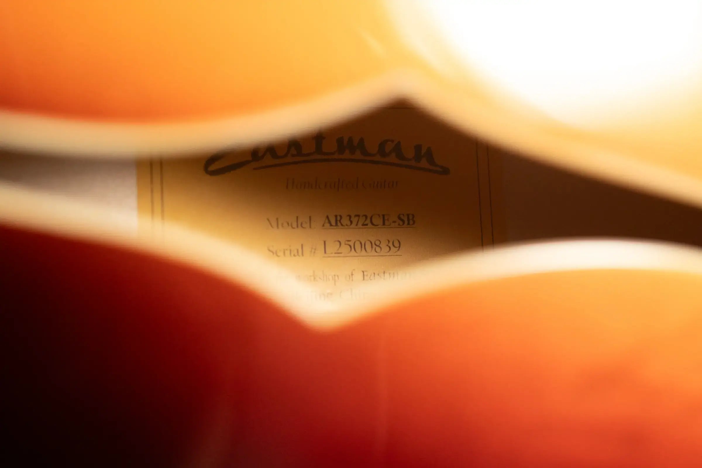 Eastman AR372CE-SB Kent Armstrong Signature 16" Archtop Electric Guitar - Sunburst