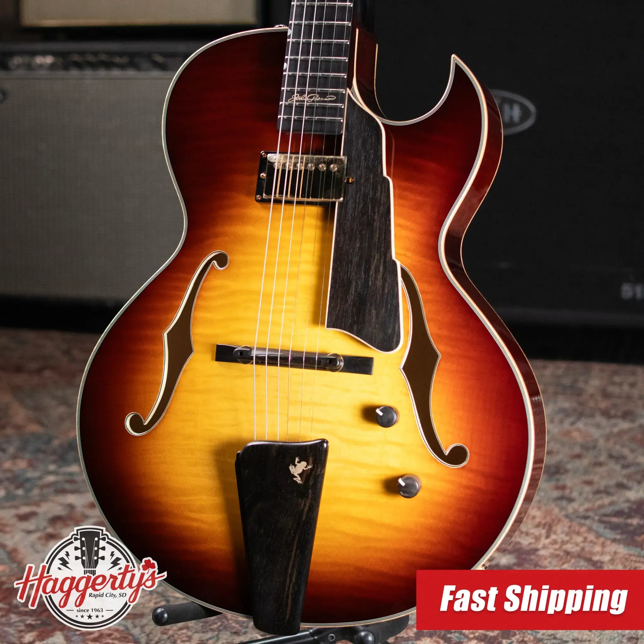 Eastman AR480CE-SB John Pisano 30th Anniversary Edition - Sunburst with Hardshell Case - Demo