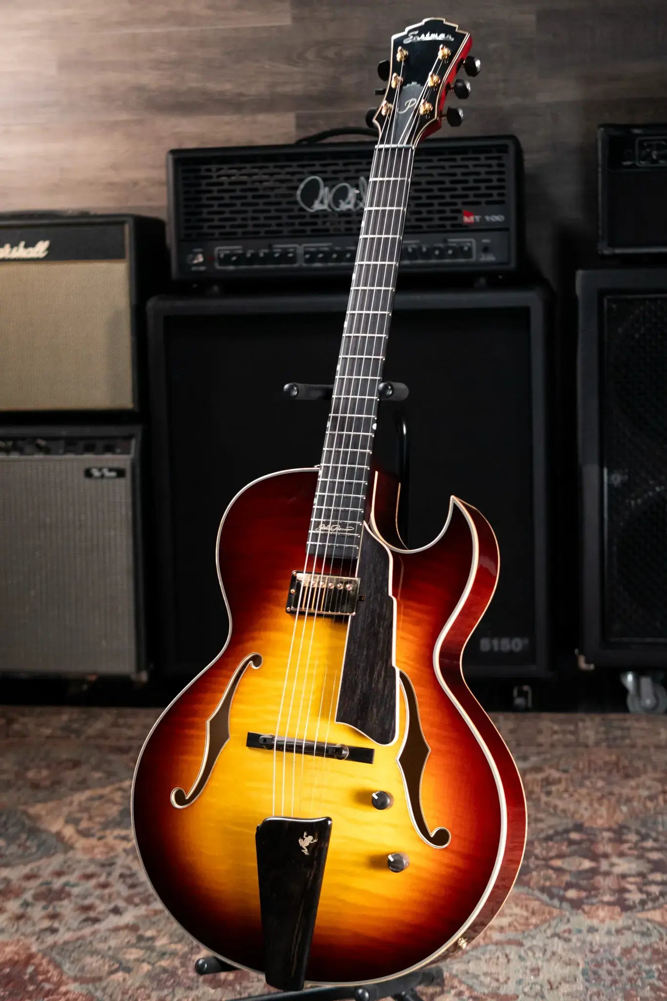 Eastman AR480CE-SB John Pisano 30th Anniversary Edition - Sunburst with Hardshell Case - Demo