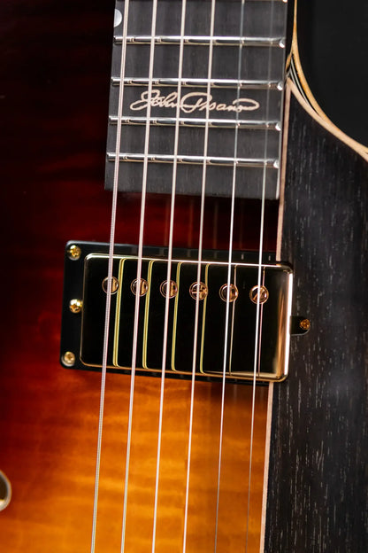 Eastman AR480CE-SB John Pisano Signature Archtop Hollowbody Electric Guitar - Sunburst with Hardshell Case