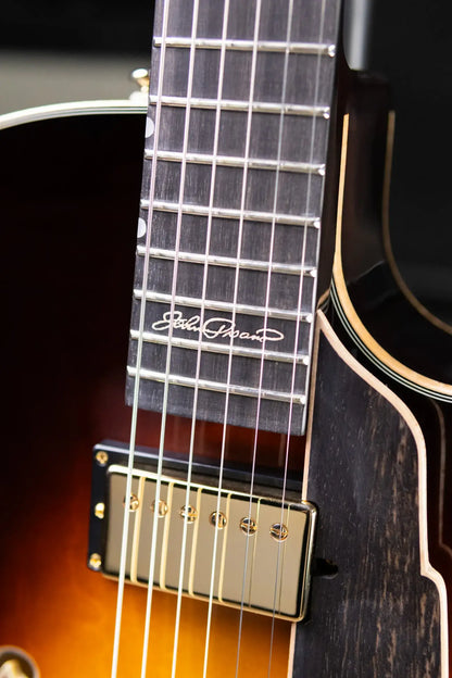 Eastman AR480CE-SB John Pisano Signature Archtop Hollowbody Electric Guitar - Sunburst with Hardshell Case