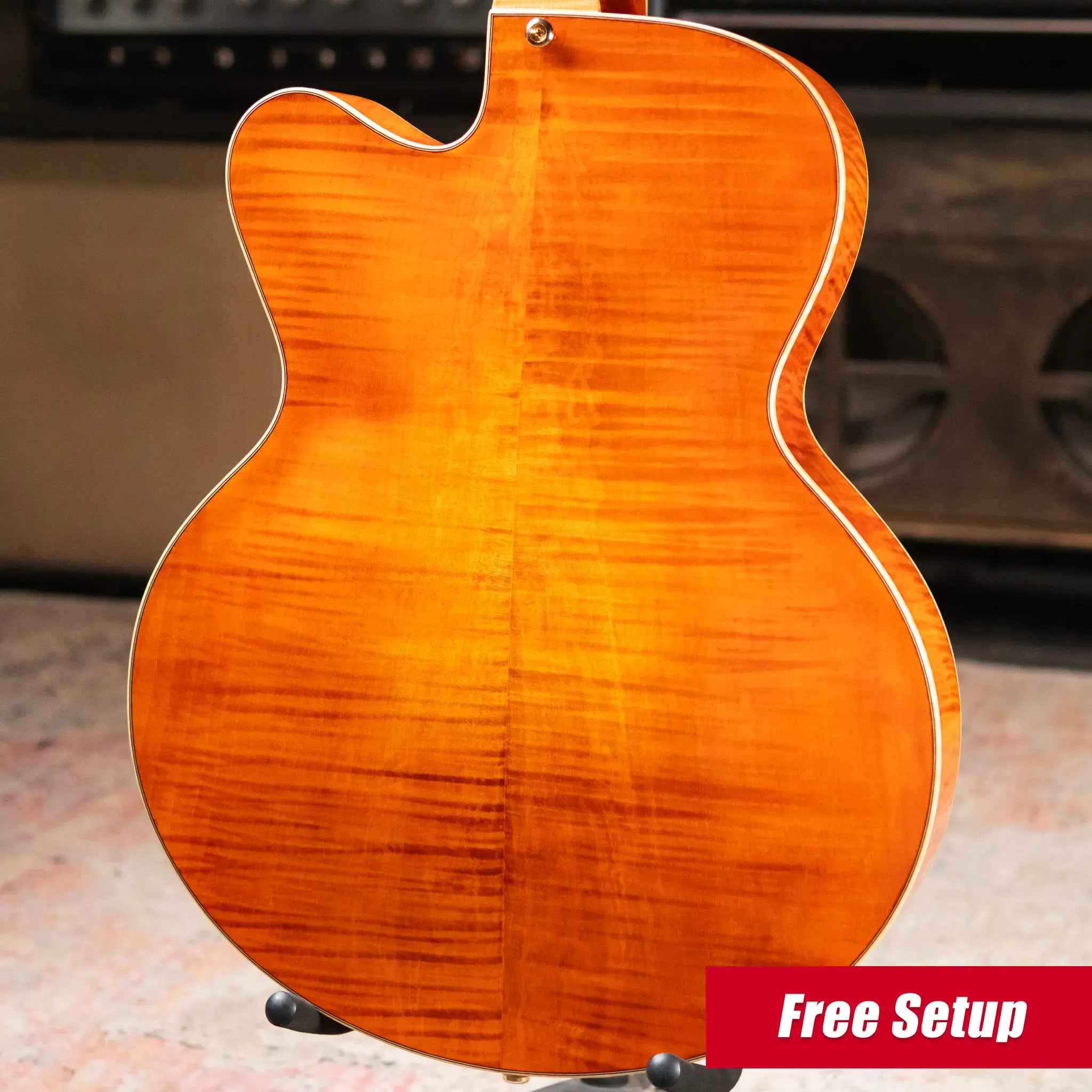 Eastman AR580CE-HB Archtop Electric Guitar - Honey Burst with Hardshell Case