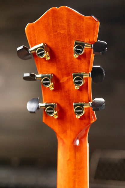 Eastman AR580CE-HB Archtop Electric Guitar - Honey Burst with Hardshell Case