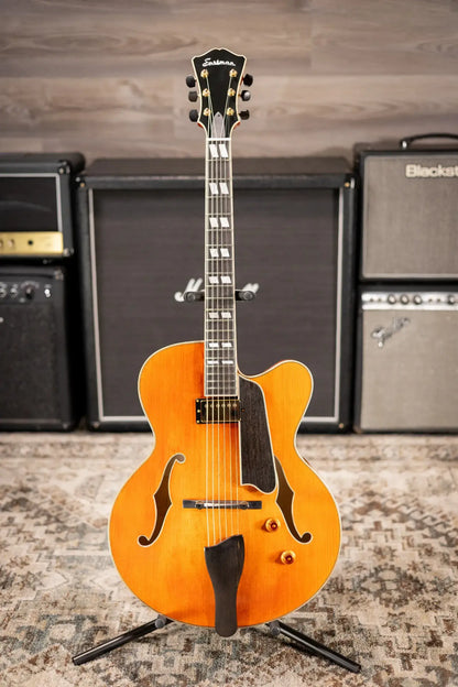 Eastman AR580CE-HB Archtop Electric Guitar - Honey Burst with Hardshell Case