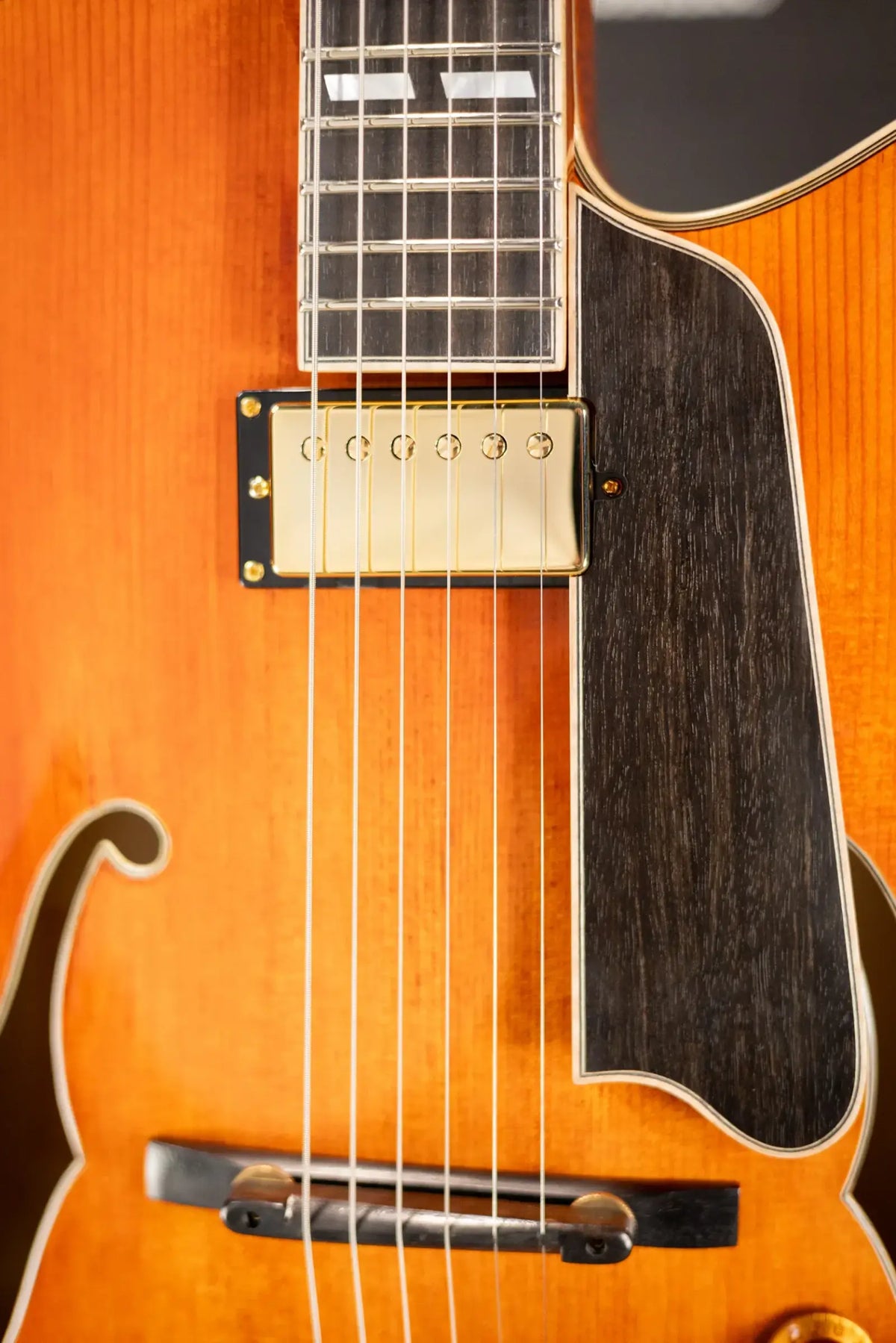 Eastman AR580CE-HB Archtop Electric Guitar - Honey Burst with Hardshell Case