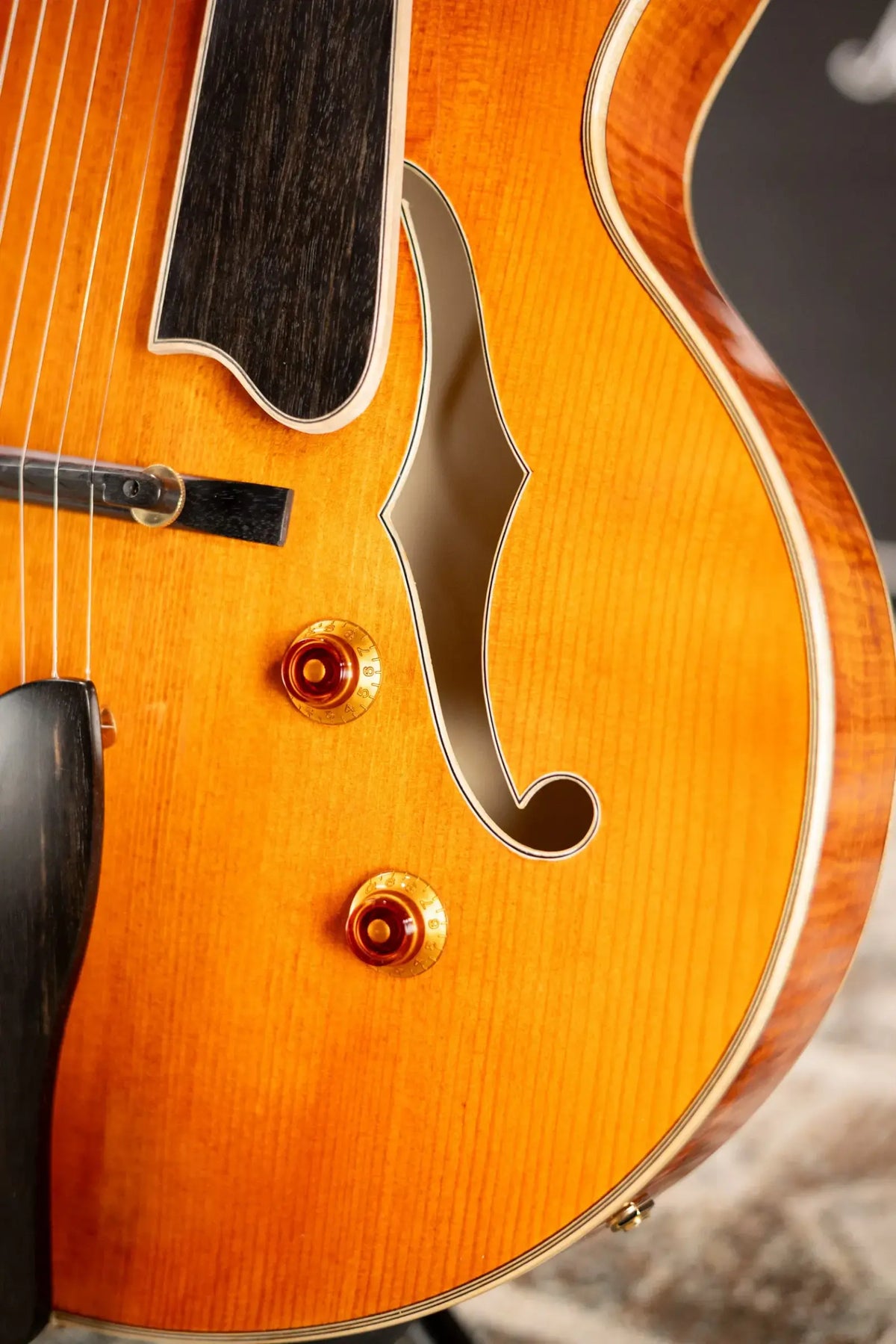 Eastman AR580CE-HB Archtop Electric Guitar - Honey Burst with Hardshell Case