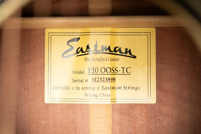 Eastman E10 OOSS-TC Acoustic Guitar - Sunburst with Hardshell Case