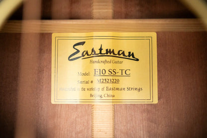 Eastman E10SS-TC Dreadnought Acoustic Guitar - Sunburst with Hardshell Case