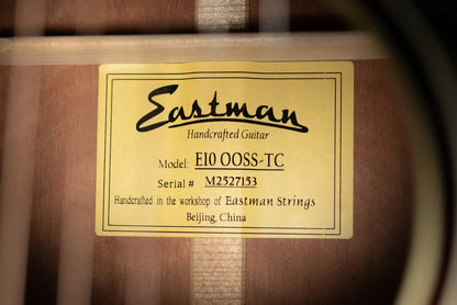 Eastman E10 OOSS-TC Acoustic Guitar - Sunburst with Hardshell Case