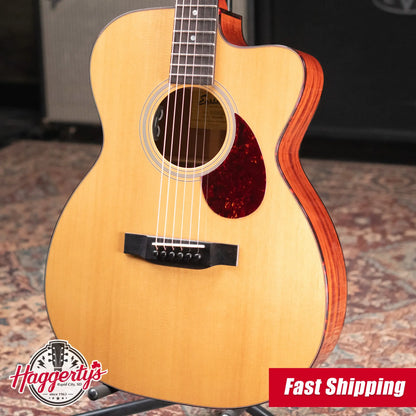 Eastman E1OMCE-DLX OM Acoustic/Electric Guitar with Gig Bag