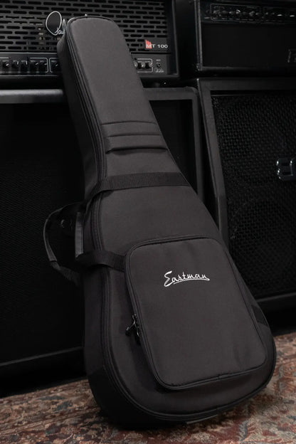 Eastman E1OM-DLX Acoustic/Electric Guitar with Gig Bag