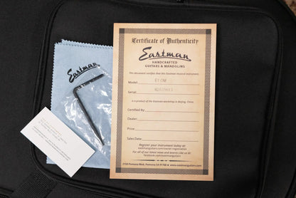 Eastman E1OM Orchestra Model Acoustic Guitar - Natural with Softshell Gig Bag