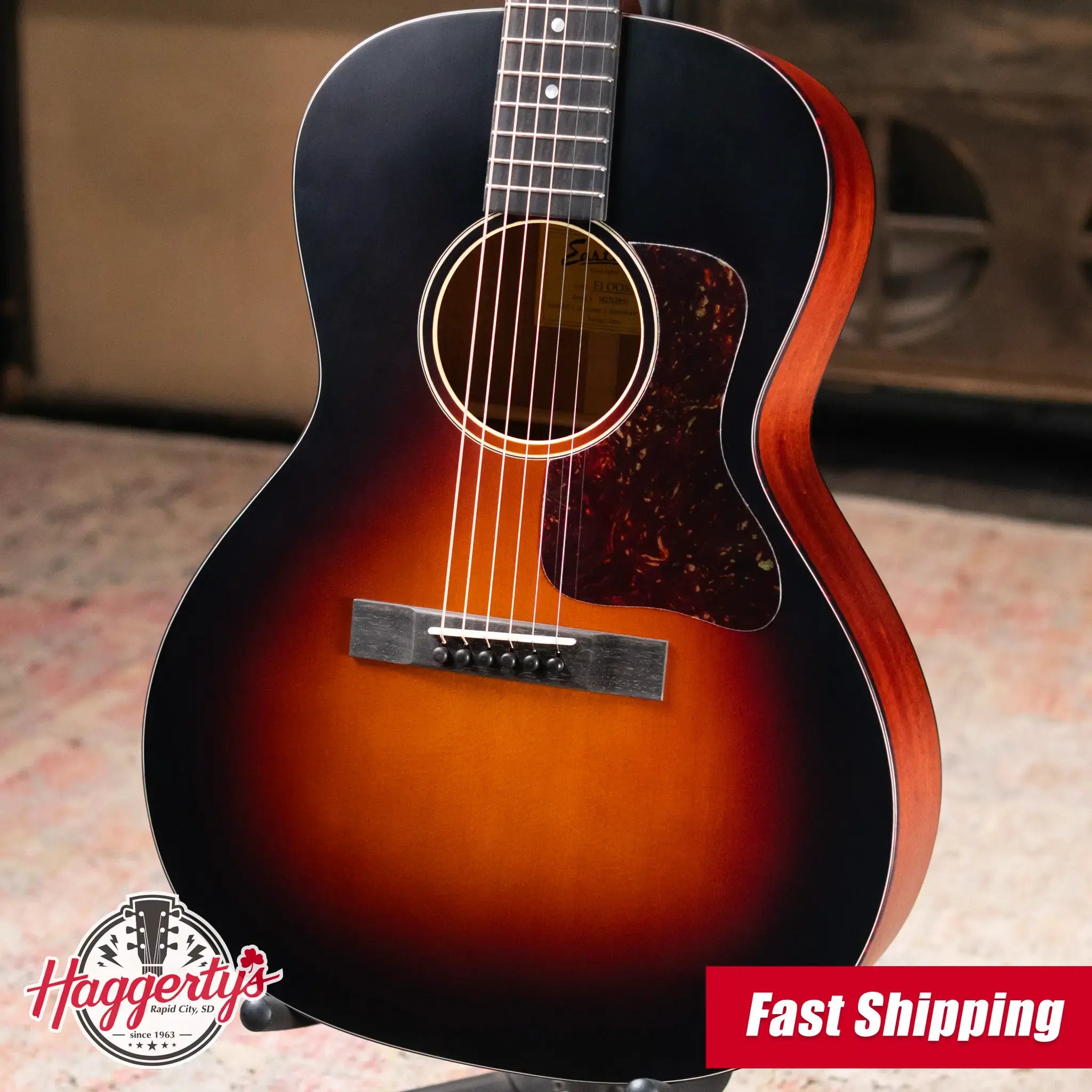 Eastman E1OOSS-SB Acoustic Guitar - Sunburst with Gig Bag