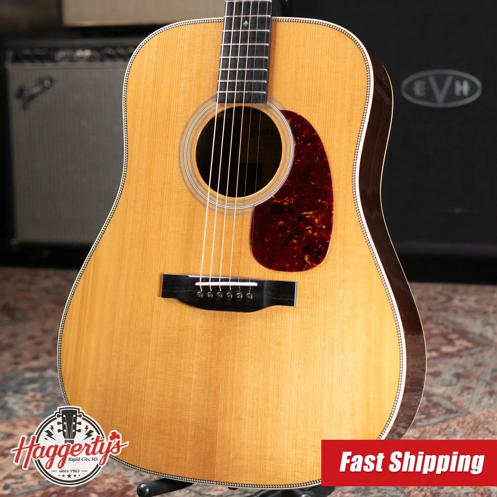 Eastman E20D-TC Dreadnought Acoustic Guitar - Natural with Hardshell Case