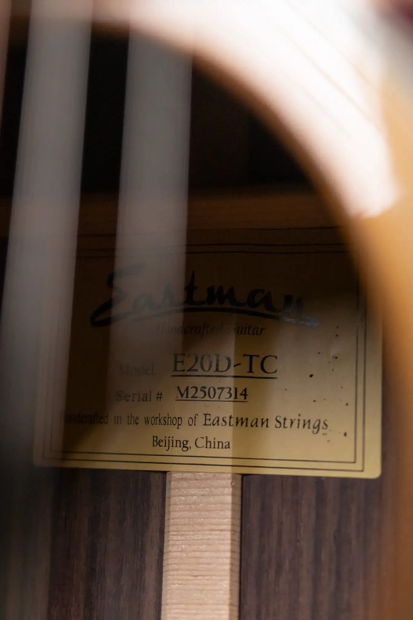 Eastman E20D-TC Dreadnought Acoustic Guitar - Natural with Hardshell Case
