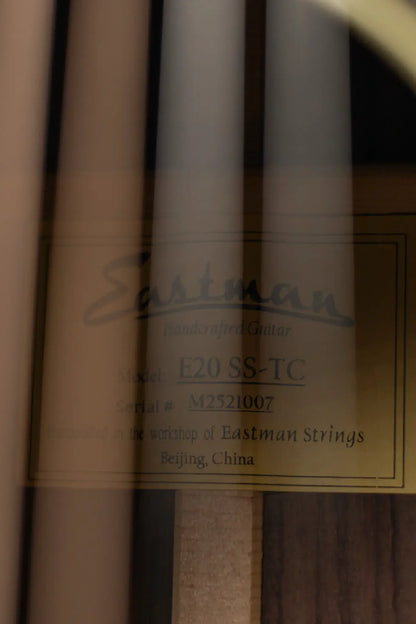 Eastman E20SS-TC Thermo-Cured Dreadnought Acoustic Guitar - Sunburst with Hardshell Case