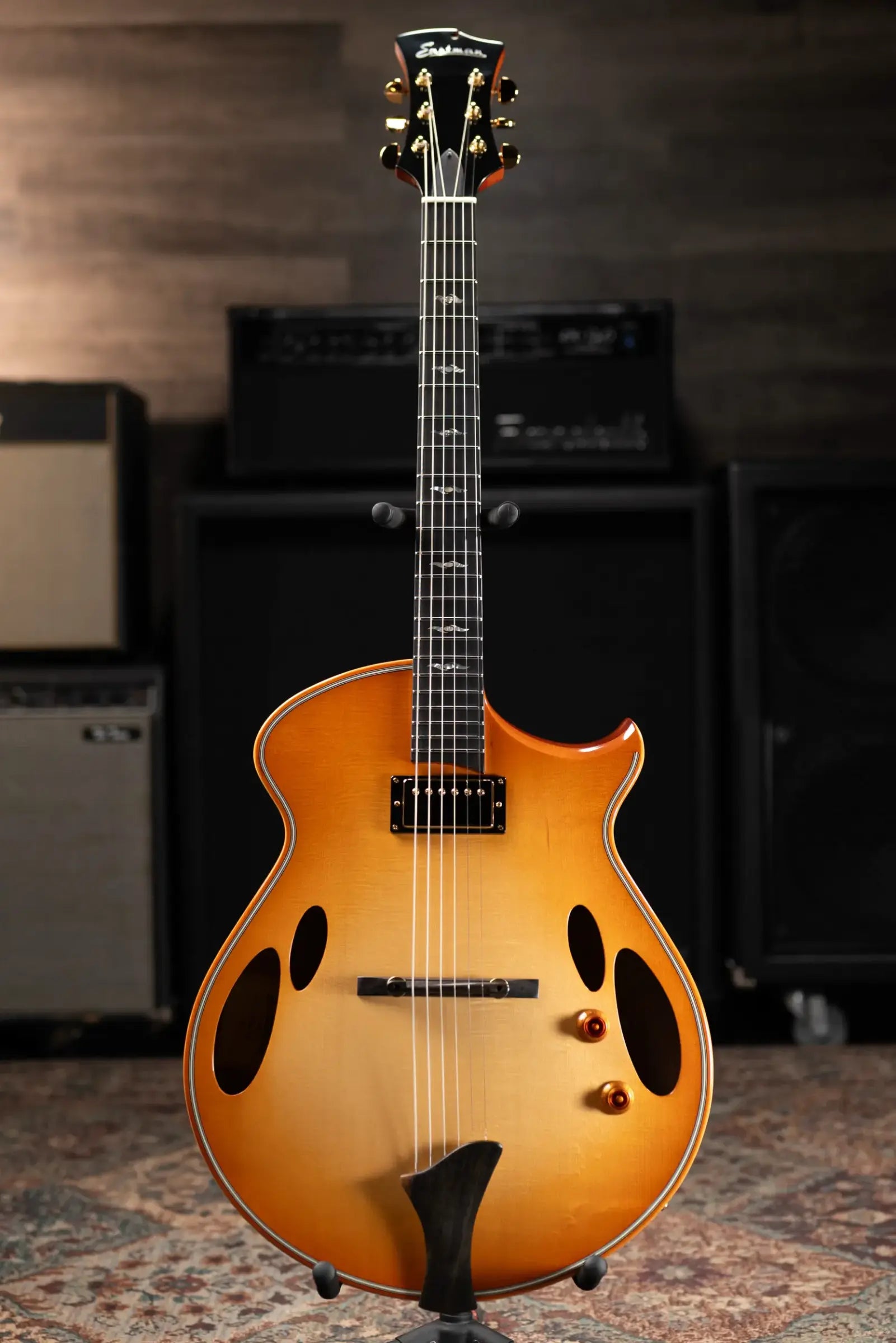 Eastman ER4 El Ray Otto D'ambrosio Signature Hollowbody Electric Guitar - Pomonaburst with Hardshell Case