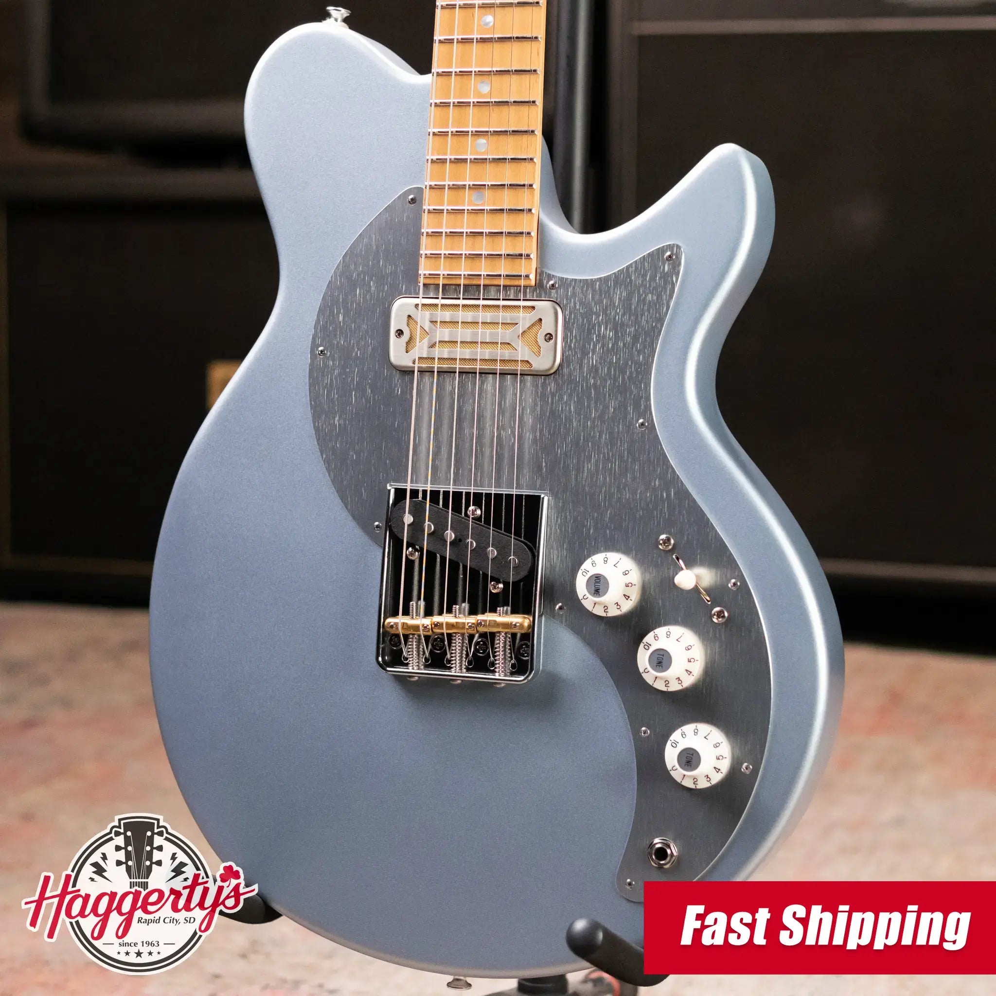 Eastman FT-SC'52-IBM FullerTone Series SC Electric Guitar - Ice Blue Metallic with Gig Bag