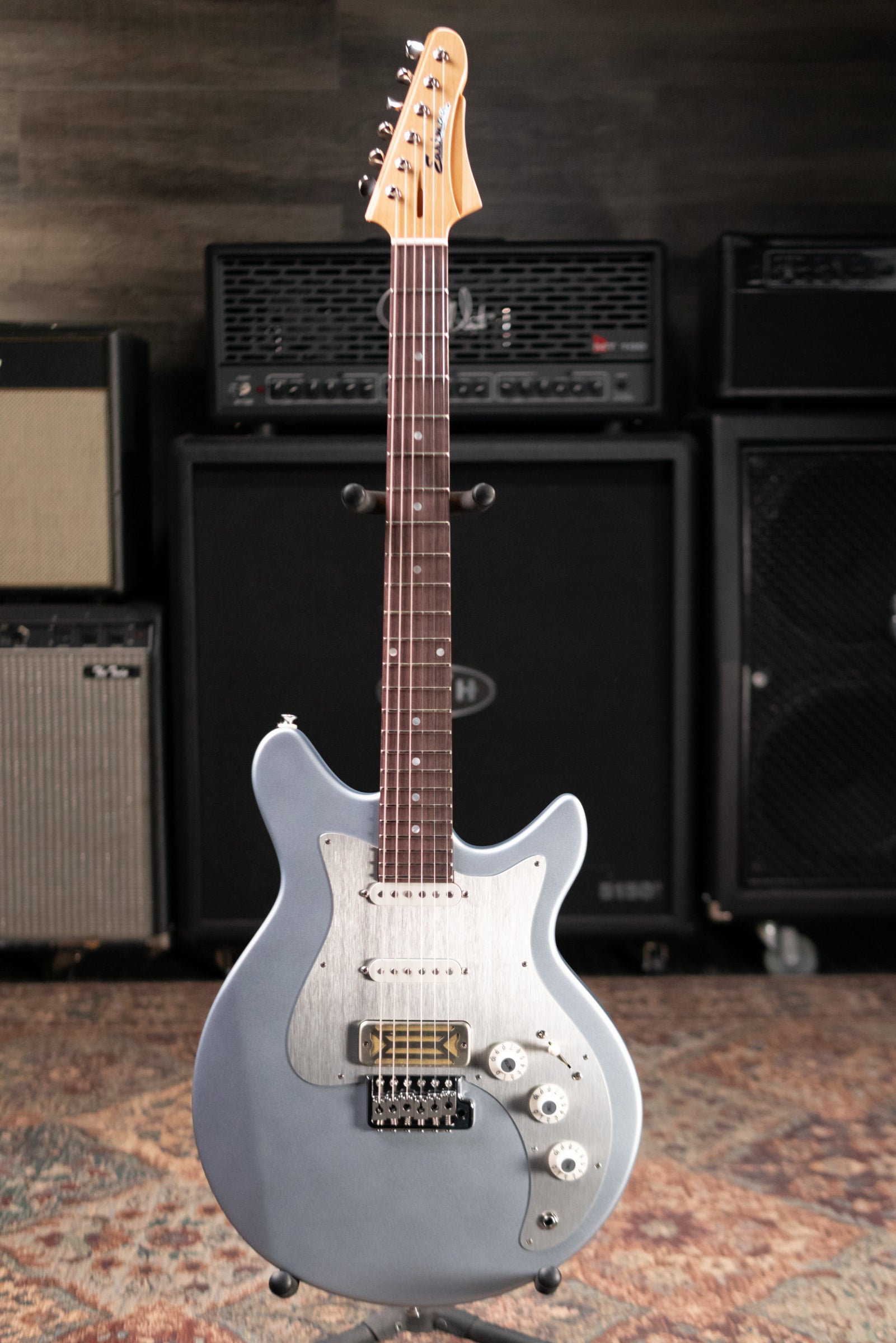 Eastman FullerTone DC'62 Electric Guitar - Ice Blue Metallic with