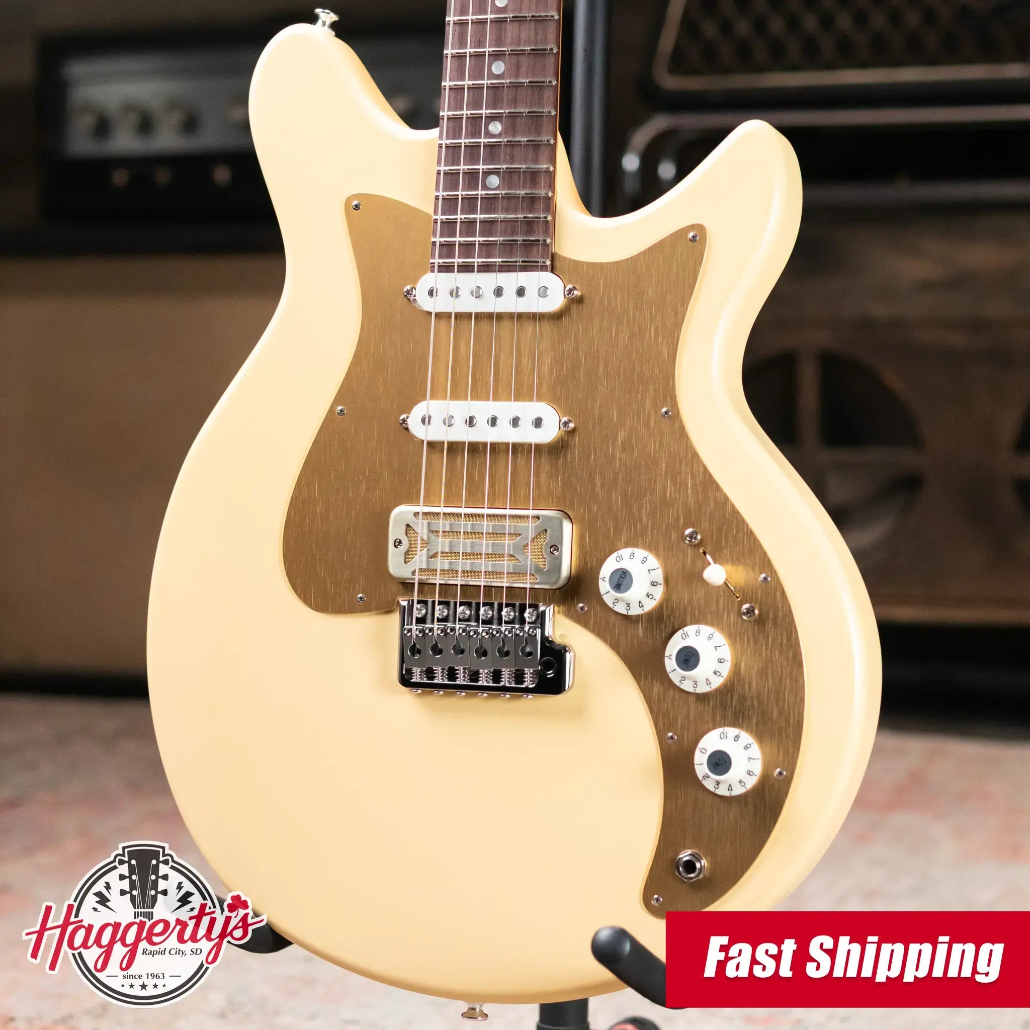 Eastman FullerTone Series DC Electric Guitar - Desert Sand with Gig Bag