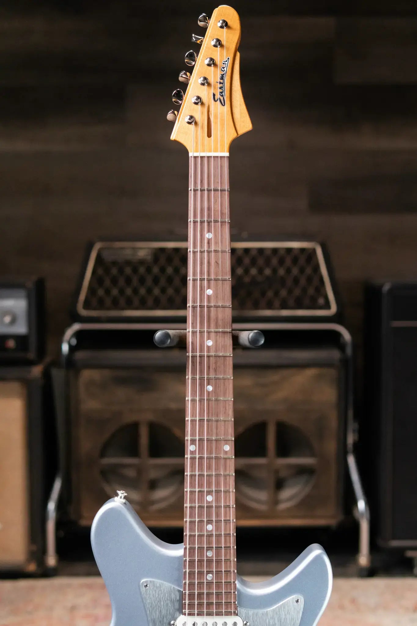 Eastman FullerTone Series DC Electric Guitar - Ice Blue Metallic