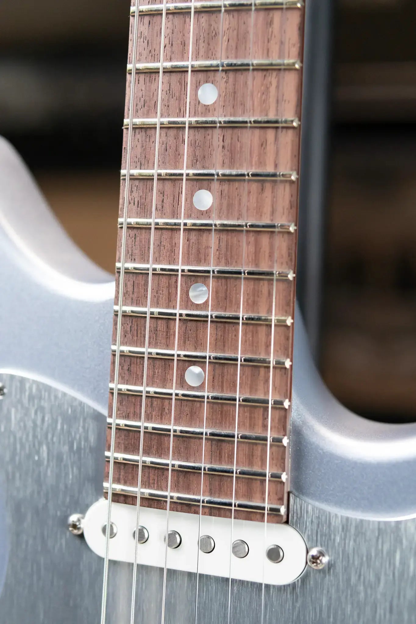 Eastman FullerTone Series DC Electric Guitar - Ice Blue Metallic