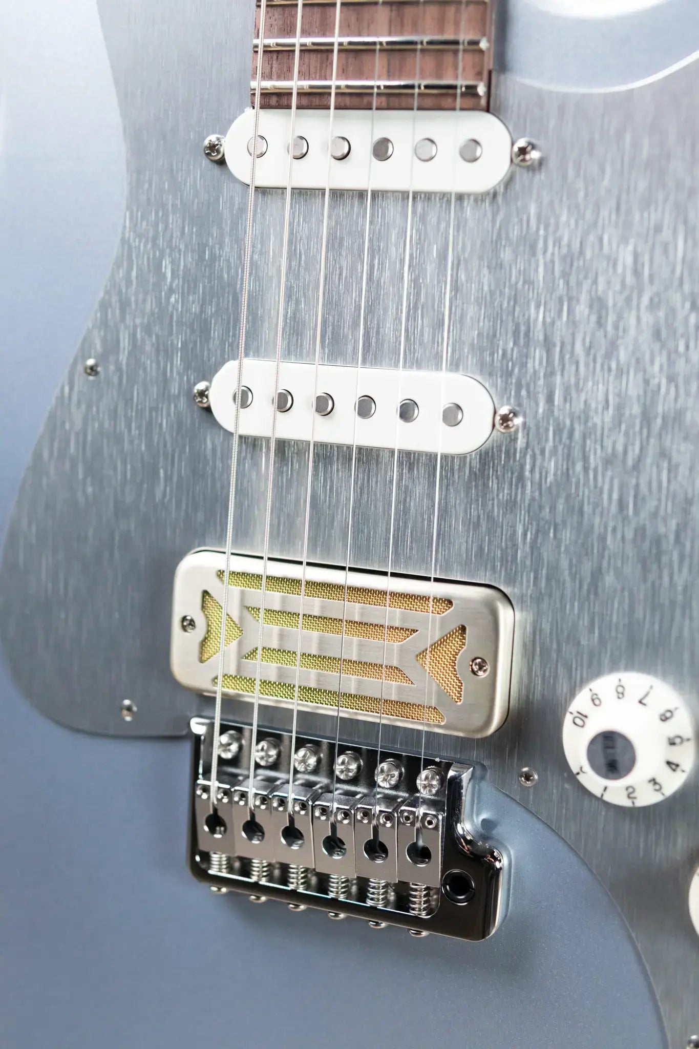 Eastman FullerTone Series DC Electric Guitar - Ice Blue Metallic