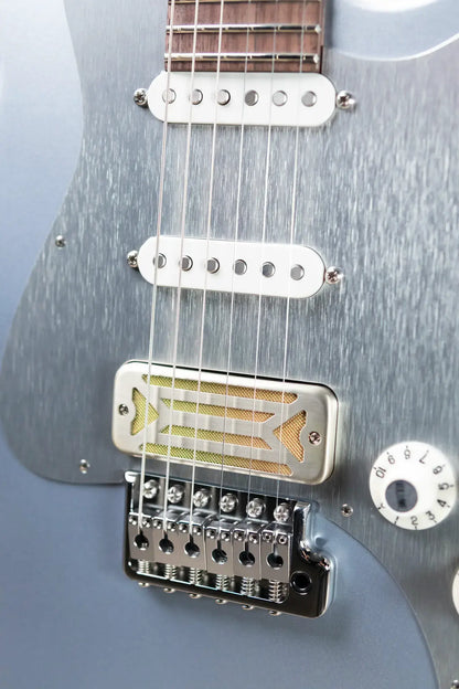 Eastman FullerTone Series DC Electric Guitar - Ice Blue Metallic